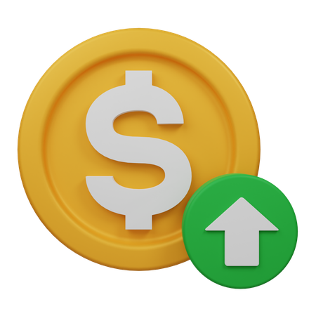 Dólar arriba  3D Icon