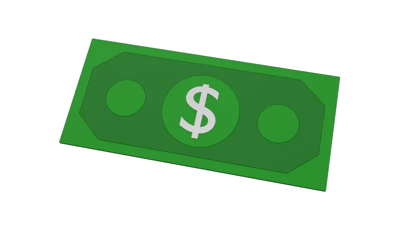 Dollar  3D Icon