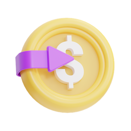 Dollar  3D Icon