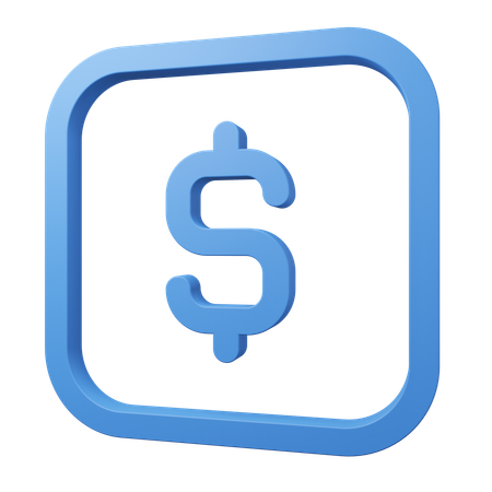 Dollar  3D Icon