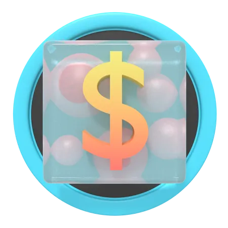 Earning Balance Button 3D Icon
