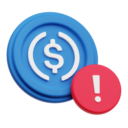 Dollar Alert  3D Icon
