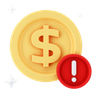 3d dollar alert emoji