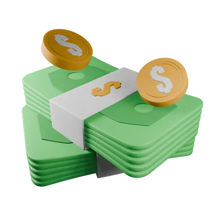 Dollars américain  3D Icon