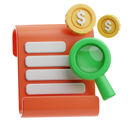 Dollar analysis  3D Icon