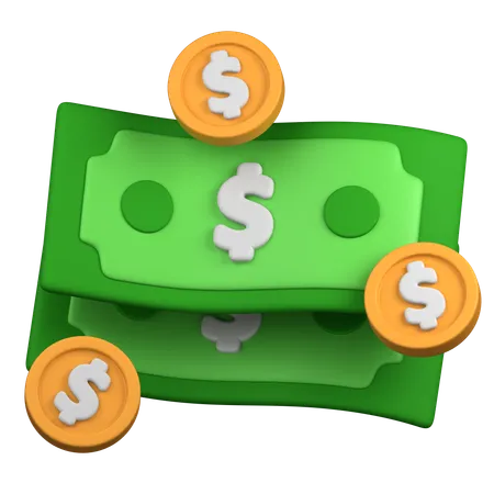 Dollar and cent  3D Icon