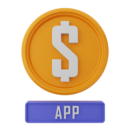 Dollar App  3D Icon