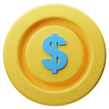 Argent en dollars  3D Icon