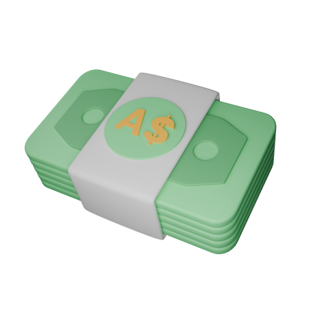 Dollar australien  3D Icon