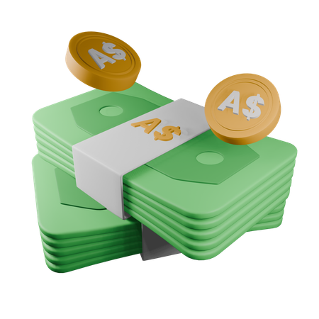 Dollar australien  3D Icon