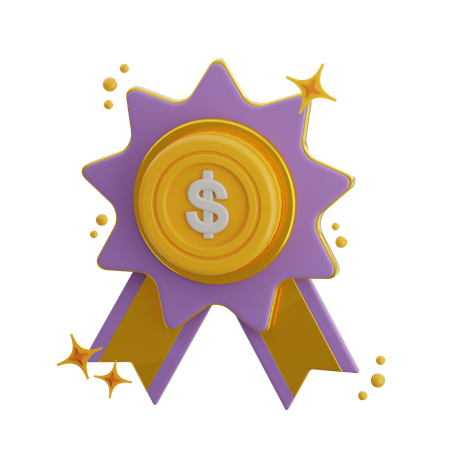 Dollar Badge  3D Icon