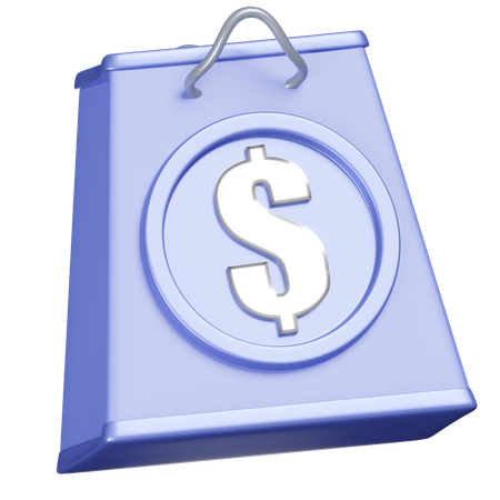 Dollar Bag  3D Icon