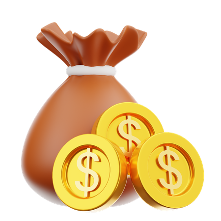 Dollar Bag  3D Icon