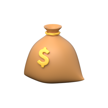 Dollar Bag  3D Icon