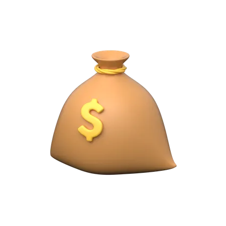 Dollar Bag  3D Icon