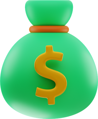 Dollar Bag  3D Icon