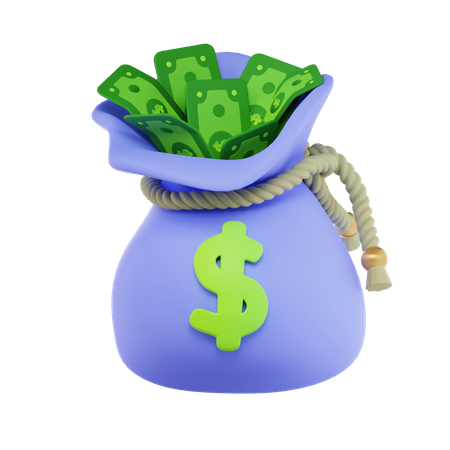 Dollar Bag  3D Icon