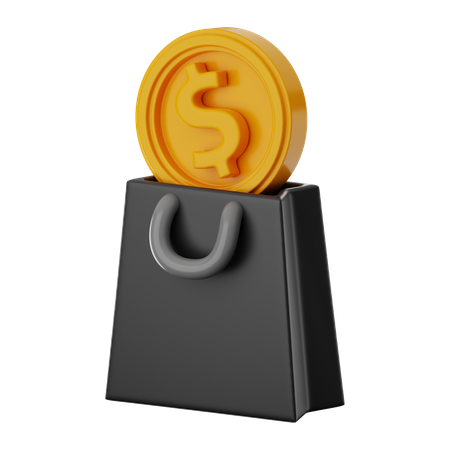 Dollar Bag  3D Icon