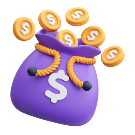 Dollar Bag  3D Icon