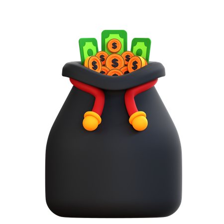 Dollar Bag  3D Icon