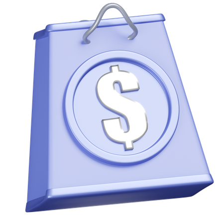 Dollar Bag  3D Icon