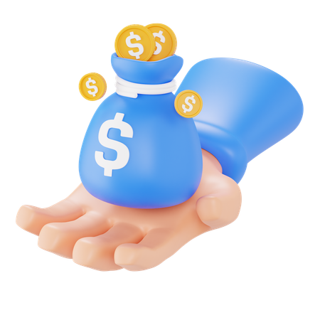 Dollar Bag  3D Icon