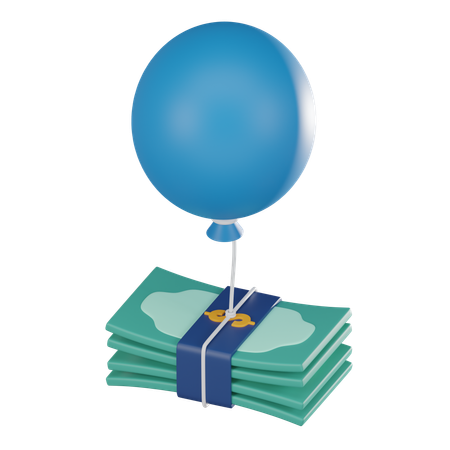 Dollar Balloon  3D Icon
