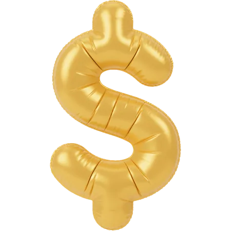 Dollar Balloon  3D Icon