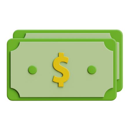 Dollar-Banknote  3D Icon