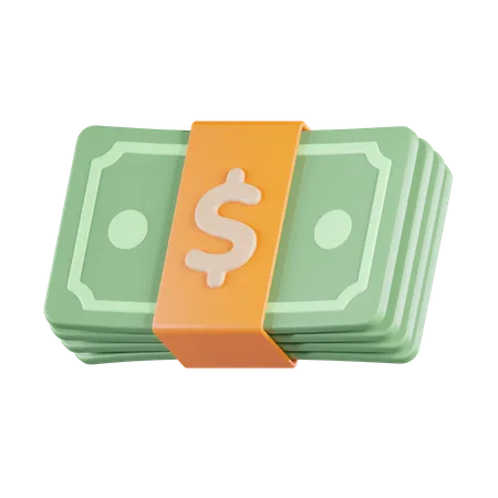 Dollar-Banknote  3D Icon