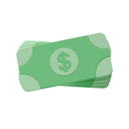 Dollar-Banknoten  3D Illustration