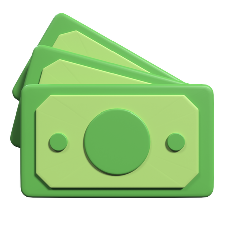 Dollar-Bargeld  3D Icon