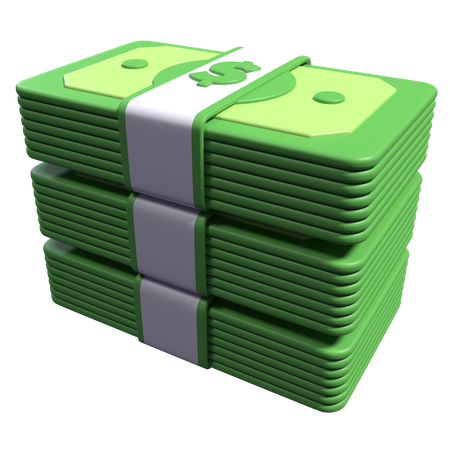 Dollar-Bargeld  3D Icon