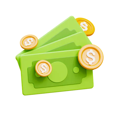 Dollar Bills 3D Icon download in PNG, OBJ or Blend format