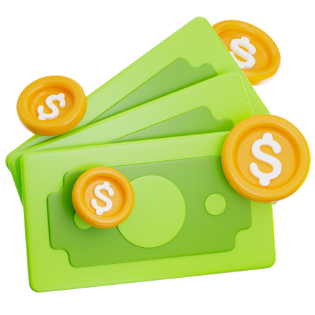 Dollar Bills  3D Icon