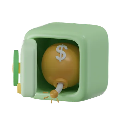 Dollar Bomb  3D Icon