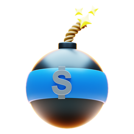 DOLLAR BOMB  3D Icon