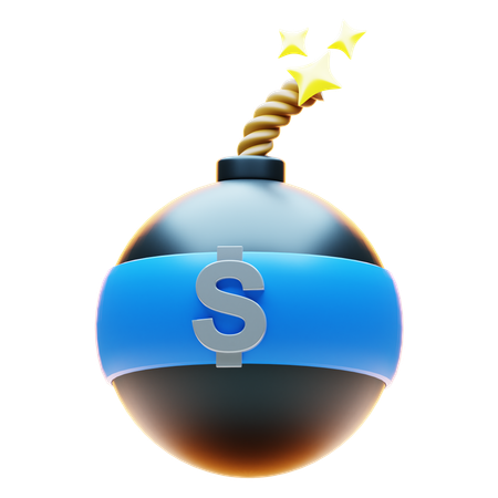 DOLLAR BOMB  3D Icon