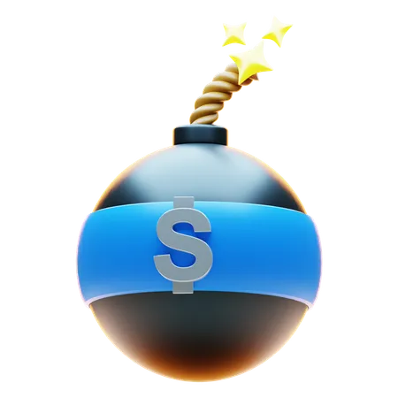 DOLLAR BOMB  3D Icon