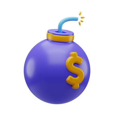 Dollar Bomb  3D Icon