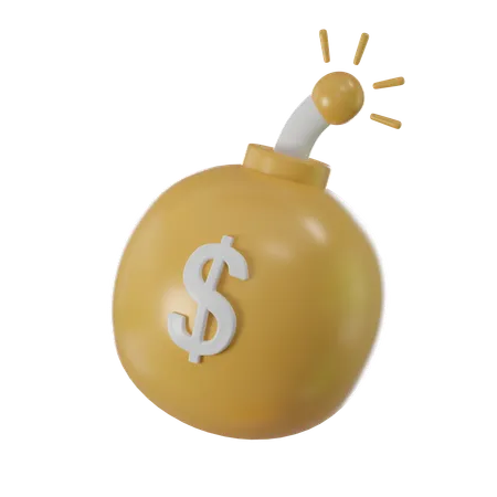 Dollar Bomb  3D Icon