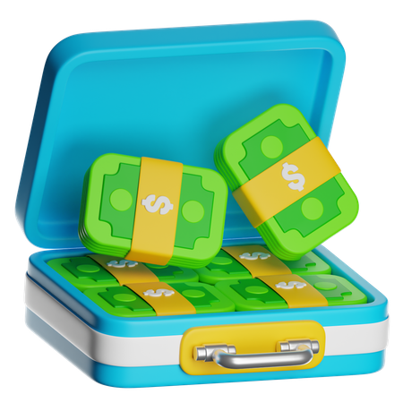 Dollar Briefcase  3D Icon