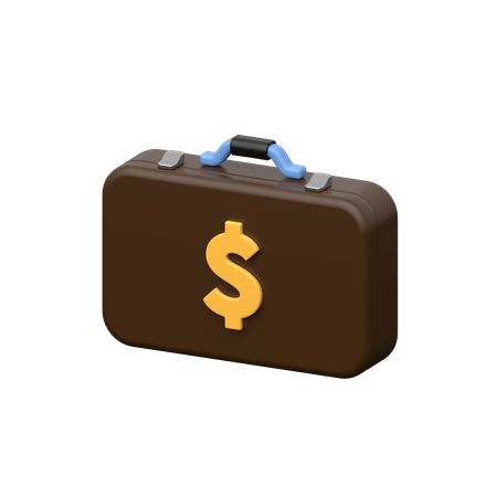 Dollar Briefcase  3D Icon