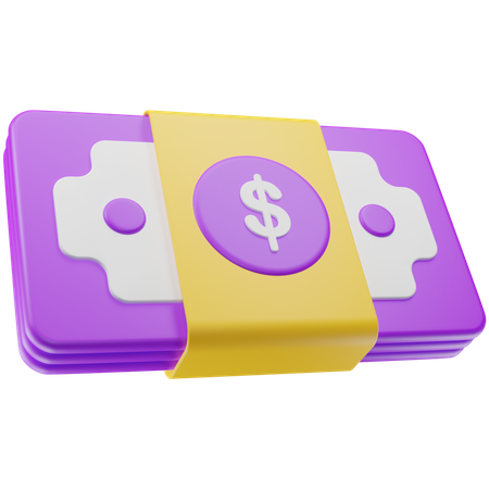 Dollar-Bündel  3D Icon