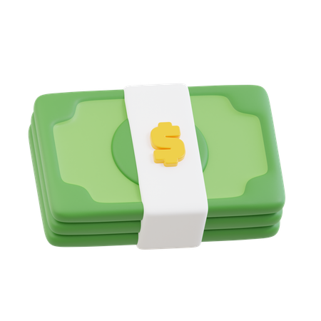 Dollar-Bündel  3D Icon