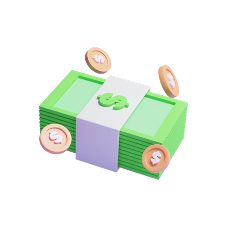 Dollar Bundle  3D Icon