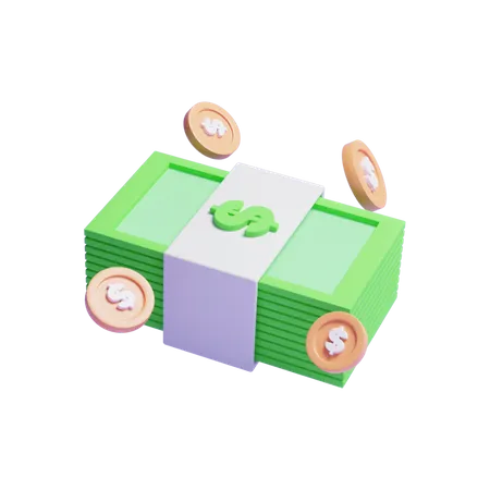 Dollar Bundle  3D Icon