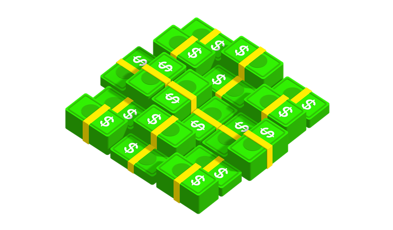 Dollar Bundle  3D Icon