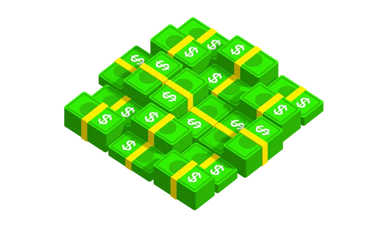 Dollar Bundle  3D Icon