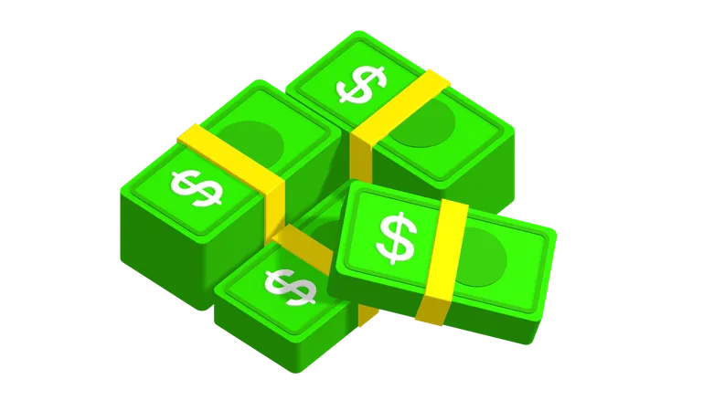 Dollar Bundle  3D Icon